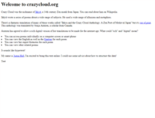 Tablet Screenshot of crazycloud.org